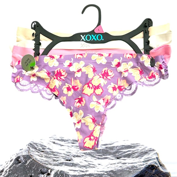 XOXO 4-Pack Panties with  Back Lace Size Large - Picture 2 of 12